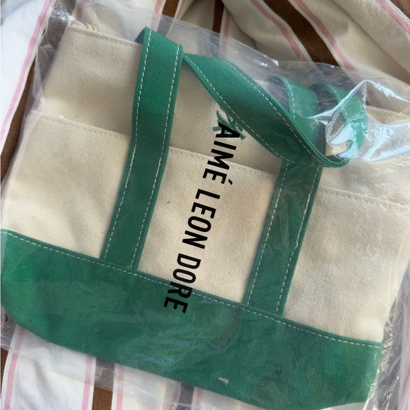 Aime Leon Dore Mini Crest Contrast Canvas Tote Bag - Picture 3 of 3